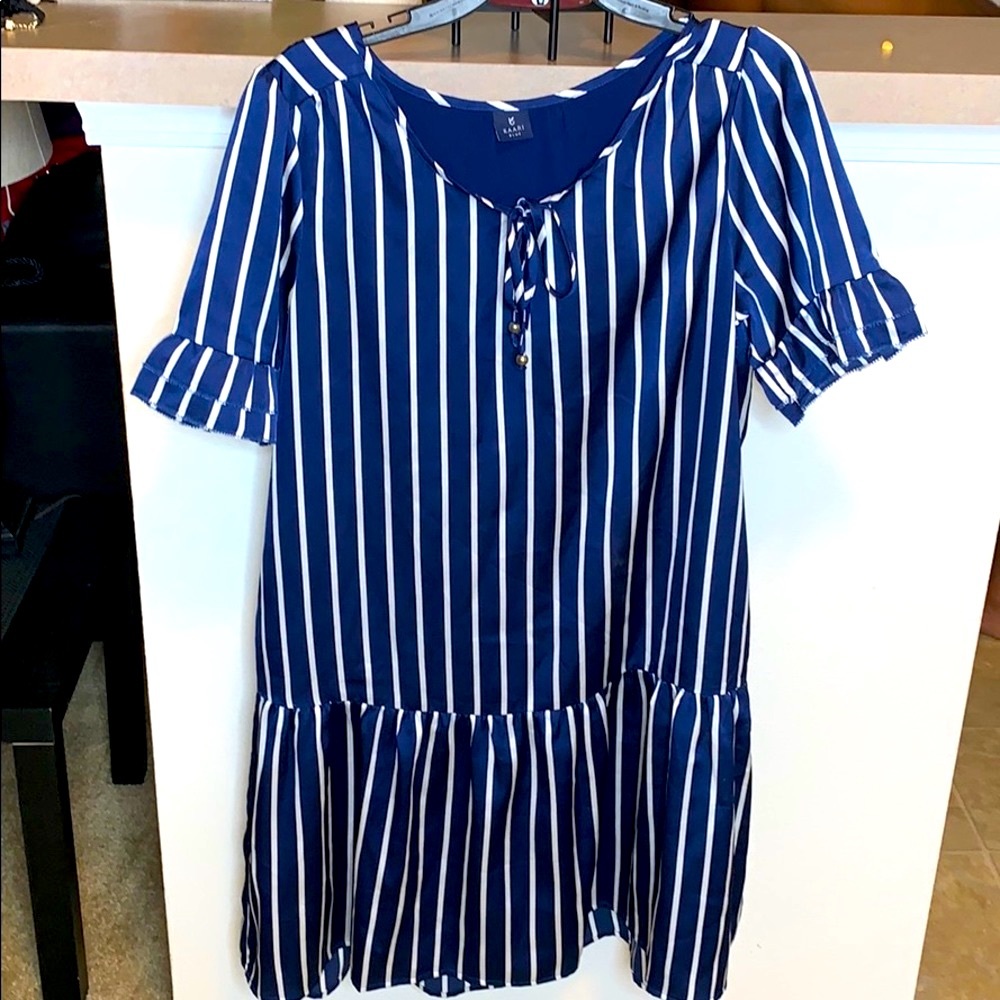 NWOT‼️ Blue & White Stripe Dress
